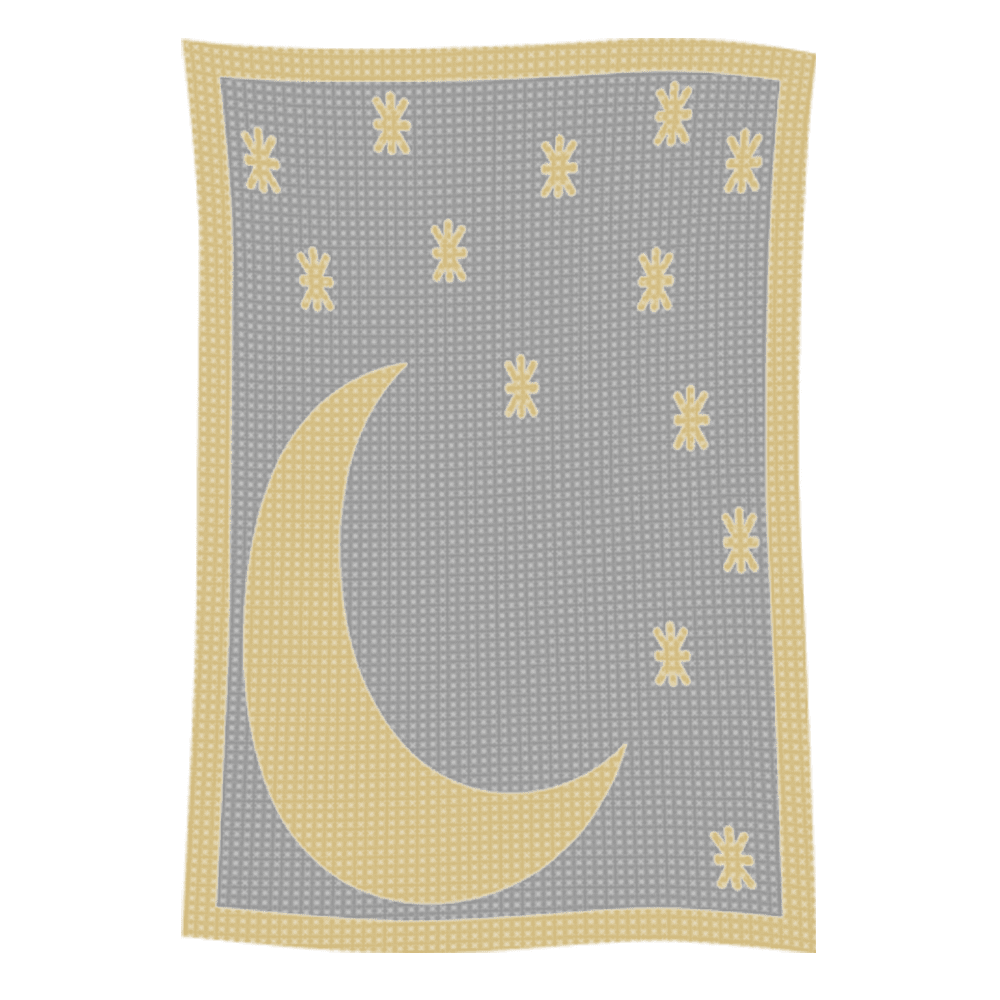 Metallic Moon & Stars Name Blanket - Image 5
