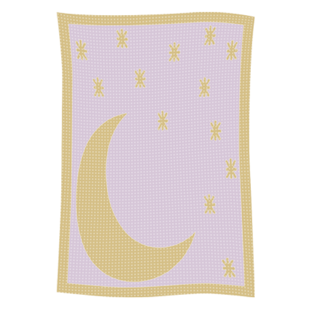 Metallic Moon & Stars Name Blanket - Image 14