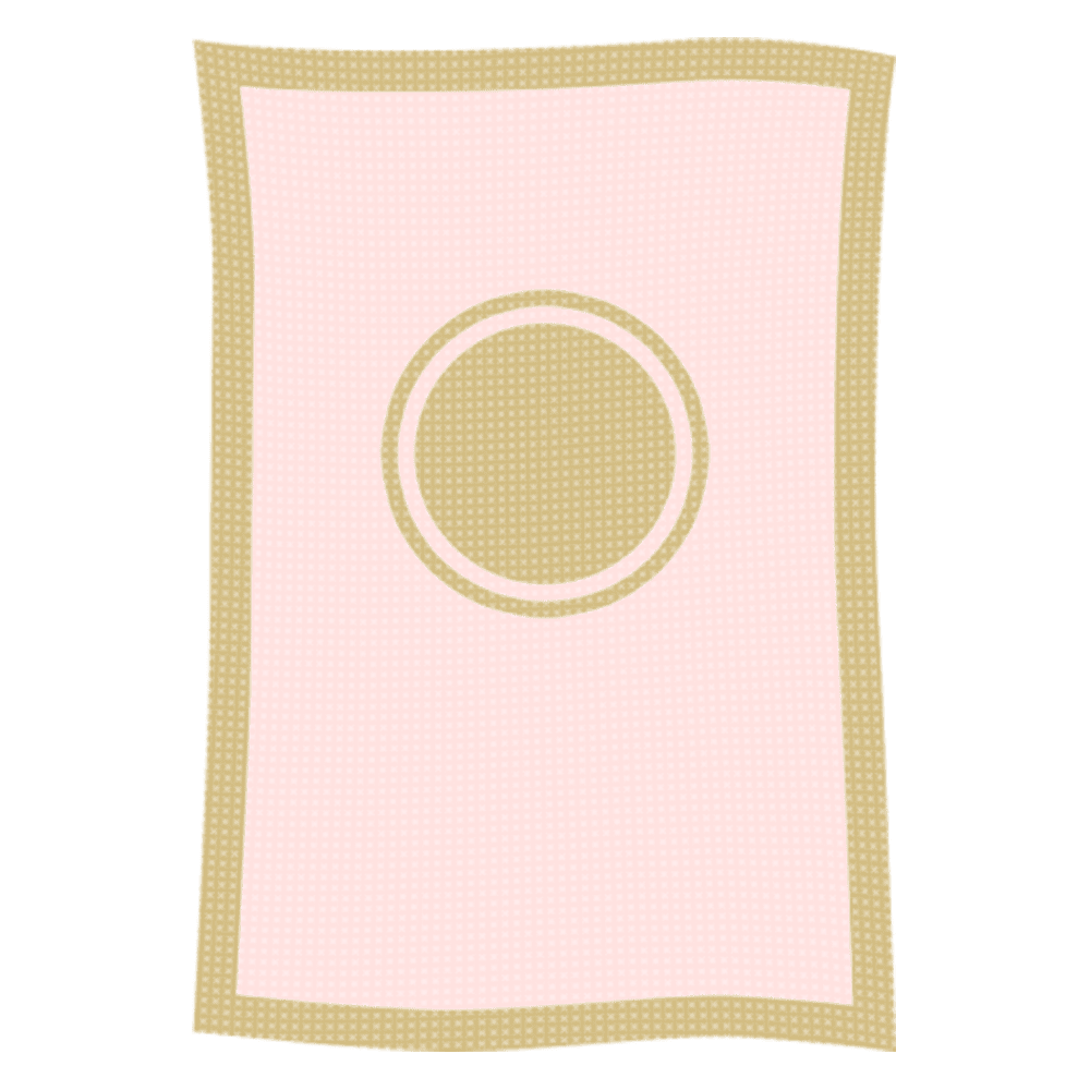 Metallic Initial Stamp Name Blanket - Image 2