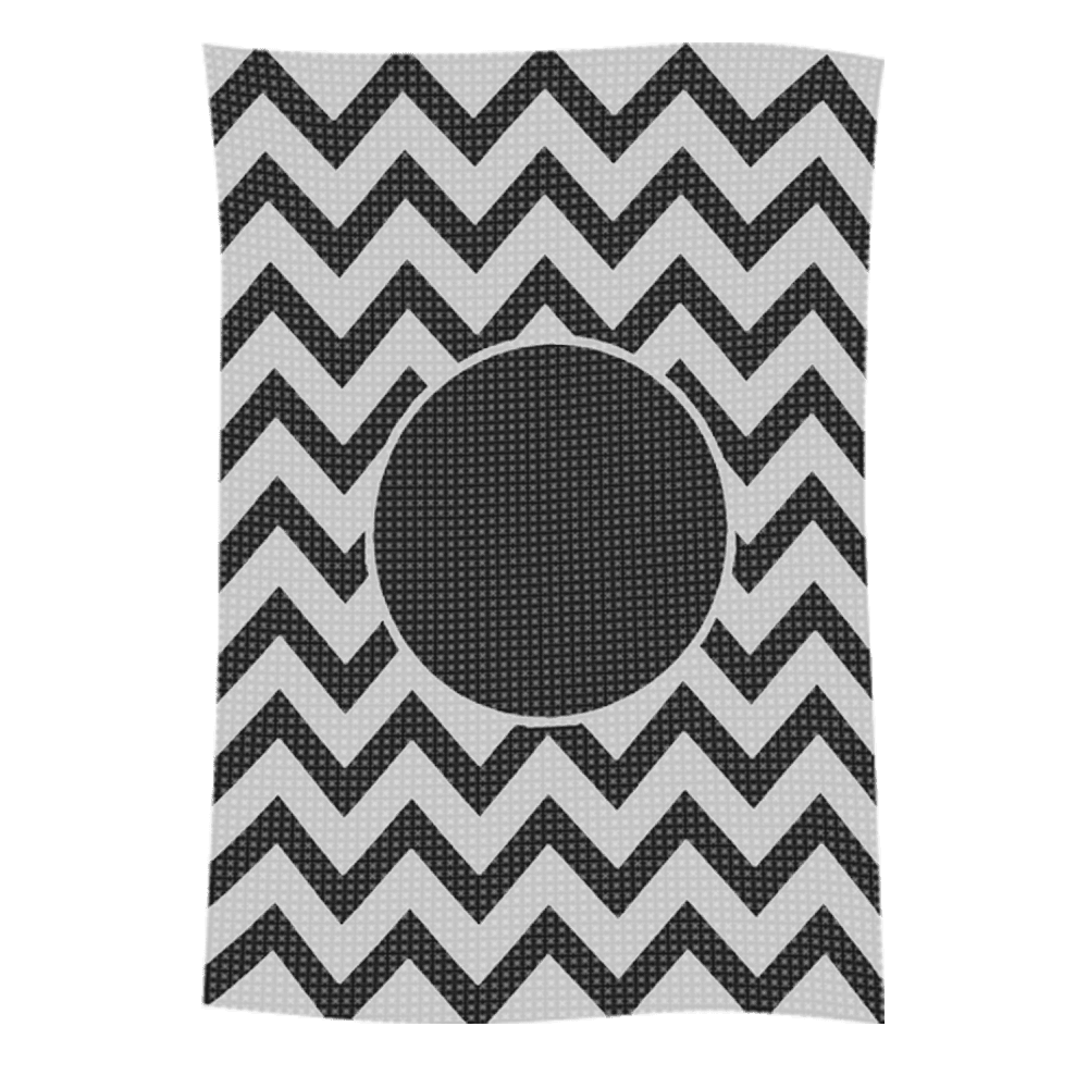 Metallic Chevron Name Blanket - Image 5