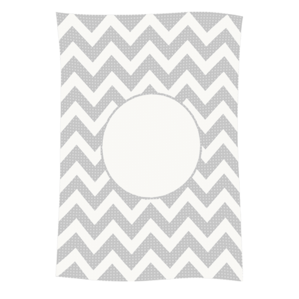 Metallic Chevron Name Blanket - Image 2