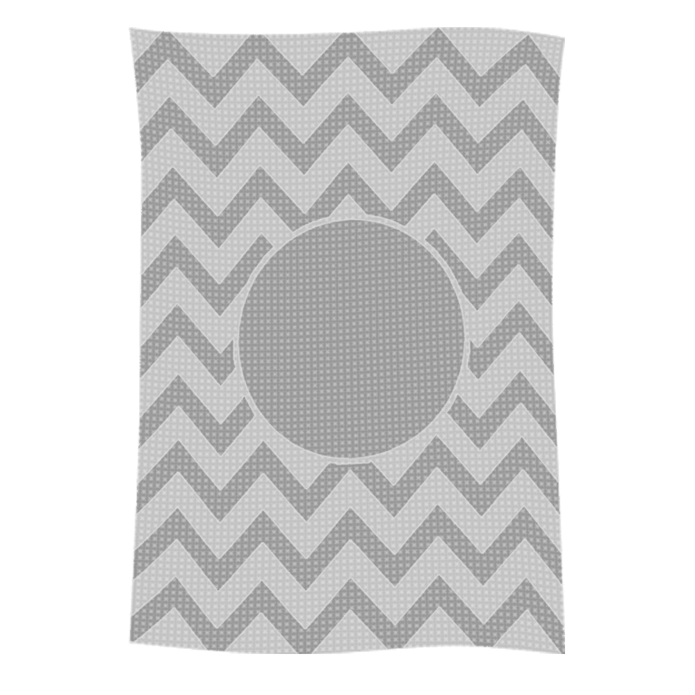 Metallic Chevron Name Blanket - Image 3