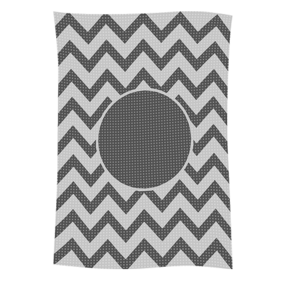 Metallic Chevron Name Blanket - Image 4