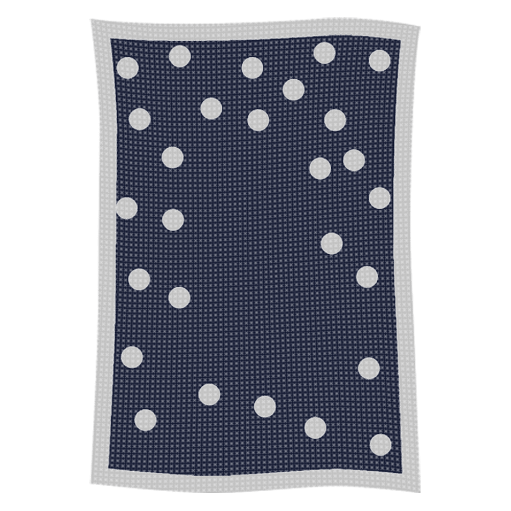 Metallic Polka Dot Initial & Name Blanket - Image 53