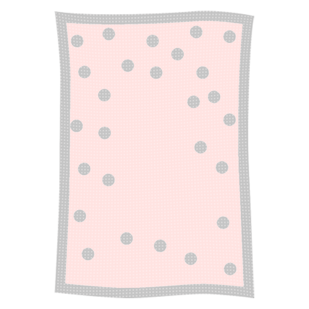 Metallic Polka Dot Initial & Name Blanket - Image 43