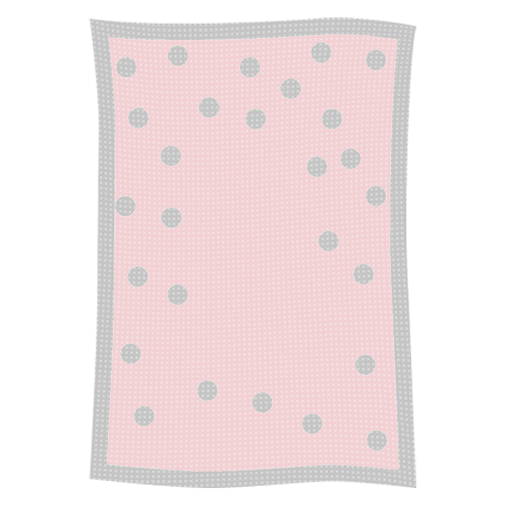 Metallic Polka Dot Initial & Name Blanket - Image 44