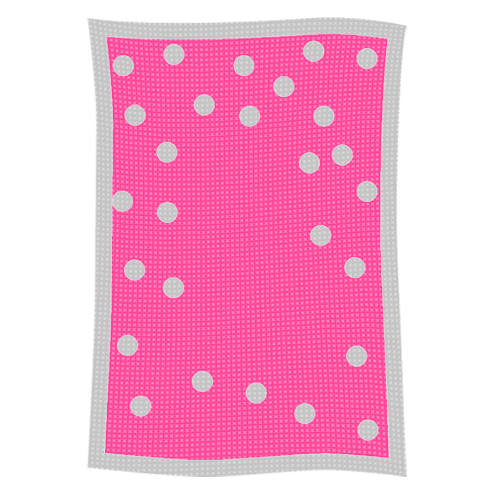 Metallic Polka Dot Initial & Name Blanket - Image 45