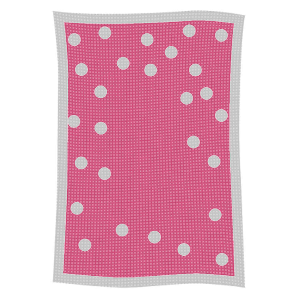 Metallic Polka Dot Initial & Name Blanket - Image 46