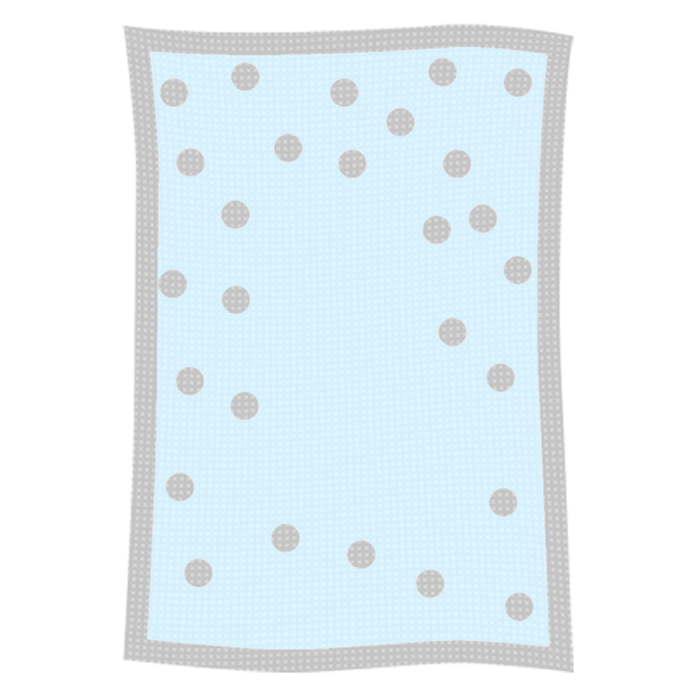 Metallic Polka Dot Initial & Name Blanket - Image 48
