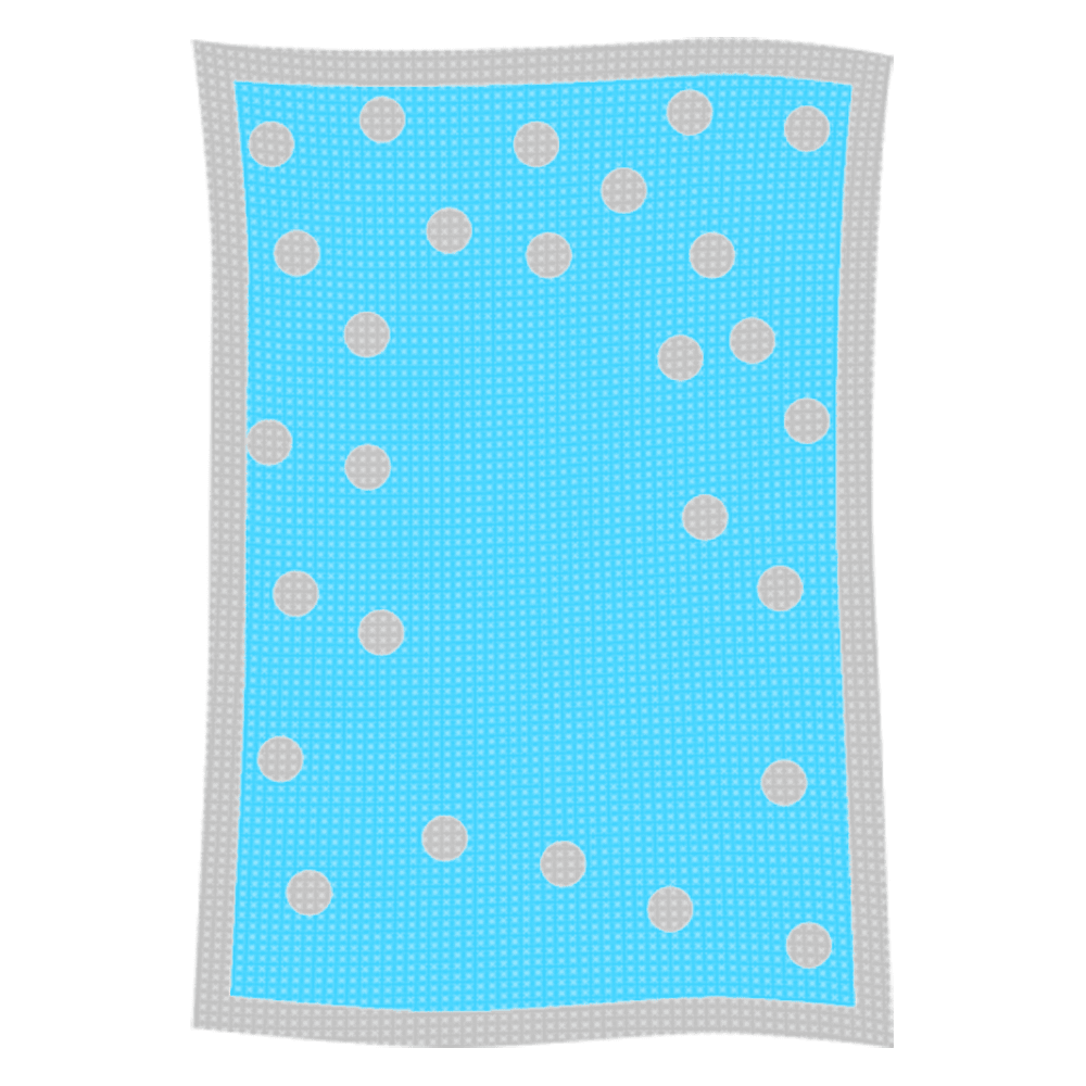 Metallic Polka Dot Initial & Name Blanket - Image 49