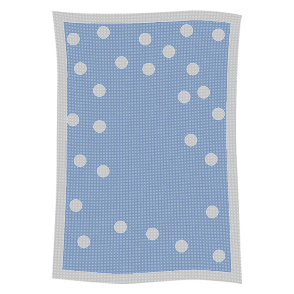 Metallic Polka Dot Initial & Name Blanket - Image 50
