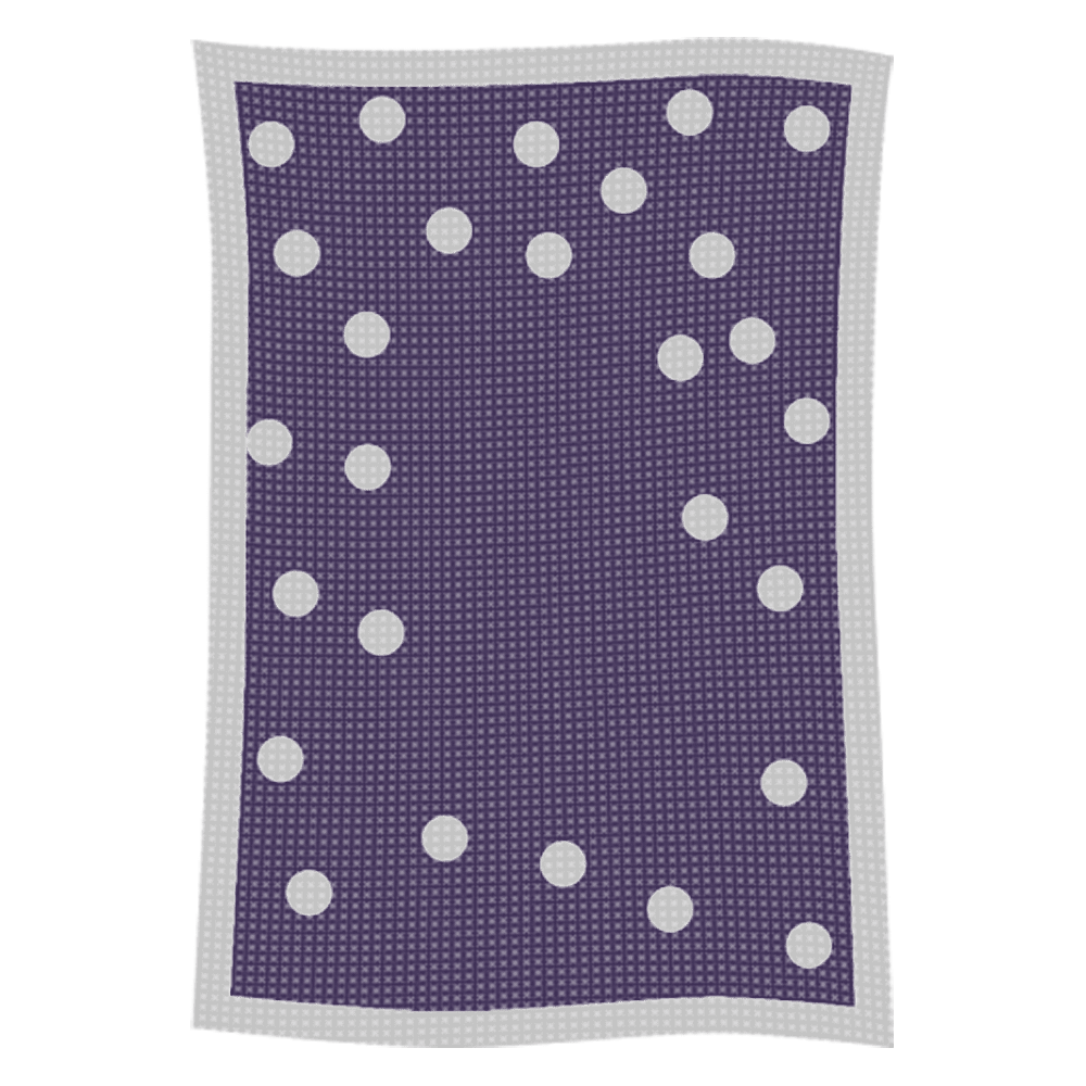 Metallic Polka Dot Initial & Name Blanket - Image 52