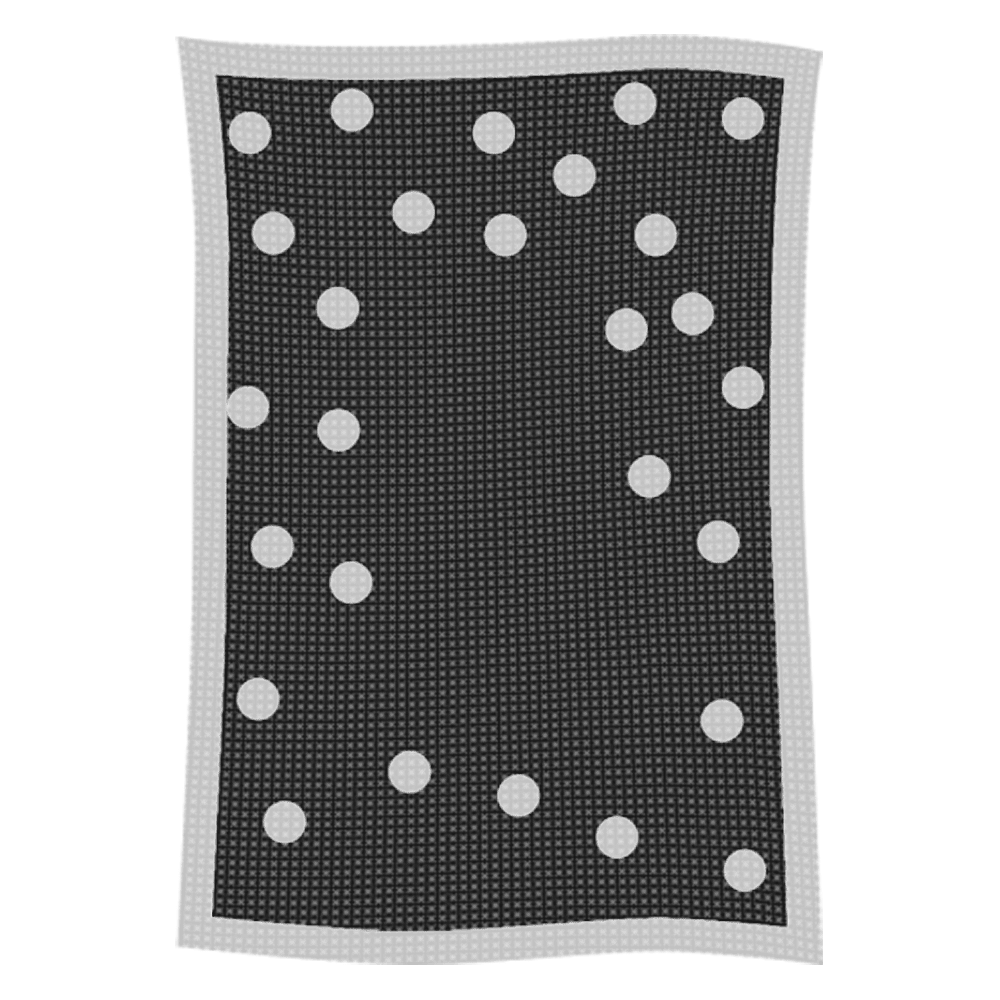 Metallic Polka Dot Initial & Name Blanket - Image 42