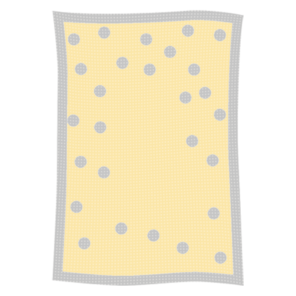 Metallic Polka Dot Initial & Name Blanket - Image 35