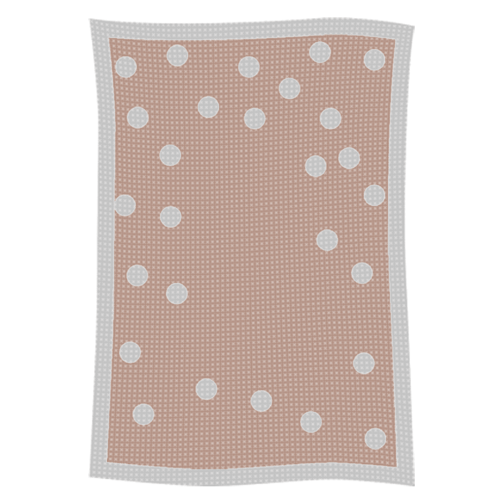Metallic Polka Dot Initial & Name Blanket - Image 37