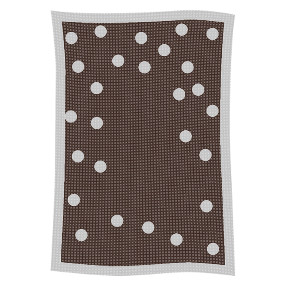 Metallic Polka Dot Initial & Name Blanket - Image 40