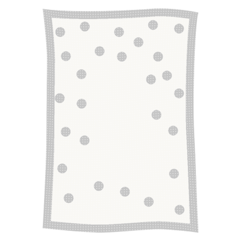 Metallic Polka Dot Initial & Name Blanket - Image 32