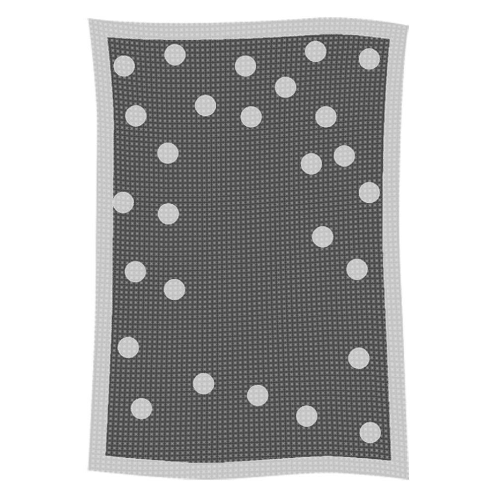 Metallic Polka Dot Initial & Name Blanket - Image 34