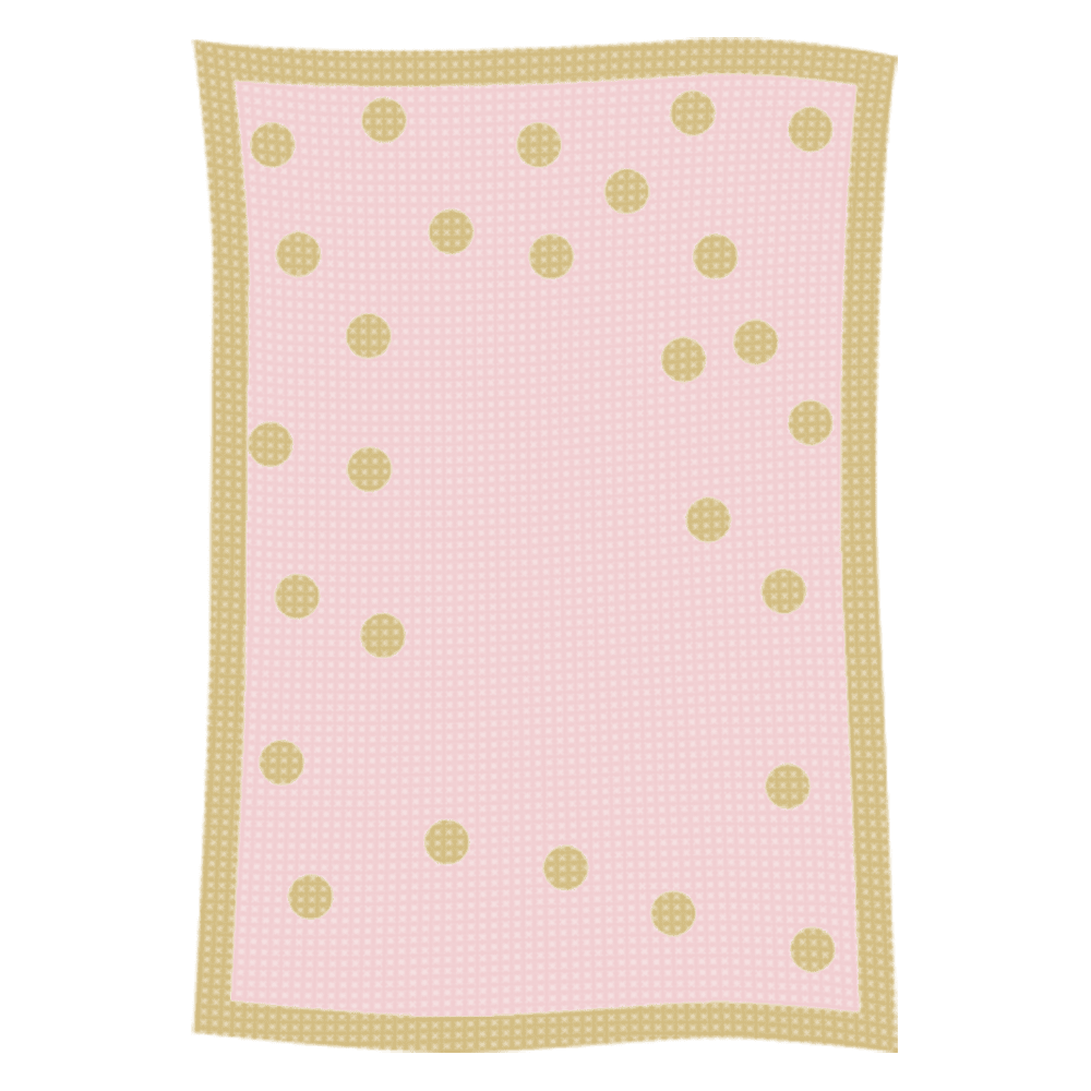 Metallic Polka Dot Initial & Name Blanket - Image 30
