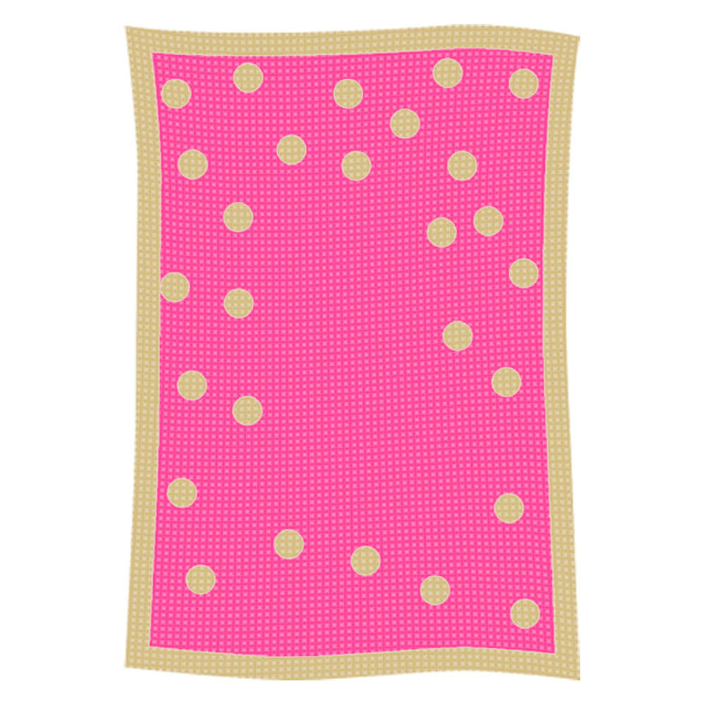 Metallic Polka Dot Initial & Name Blanket - Image 22