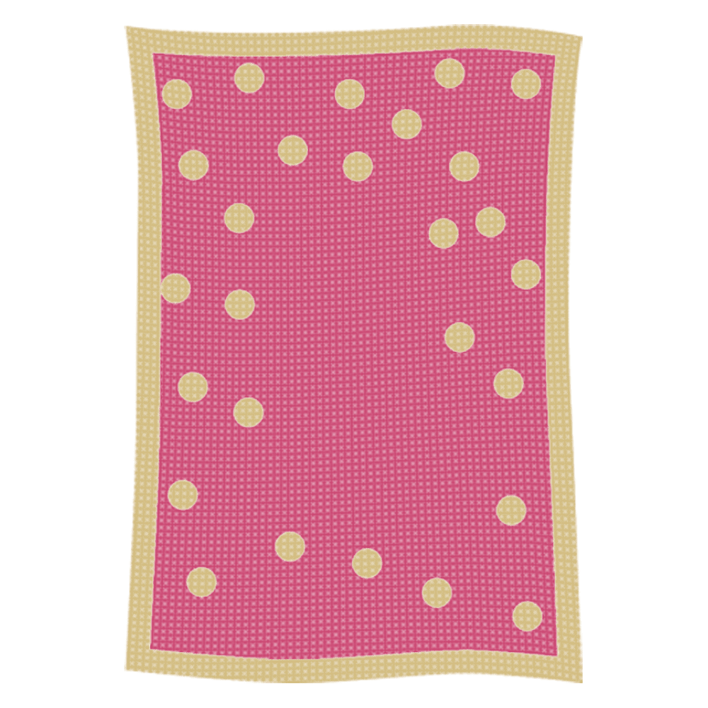Metallic Polka Dot Initial & Name Blanket - Image 23