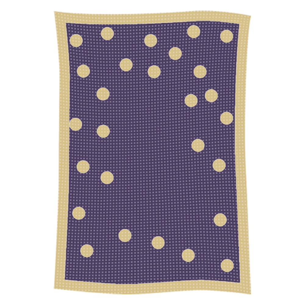 Metallic Polka Dot Initial & Name Blanket - Image 29