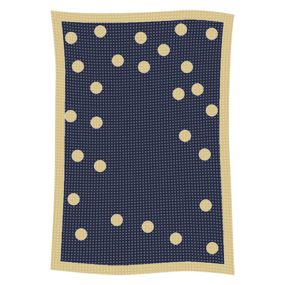 Metallic Polka Dot Initial & Name Blanket - Image 15