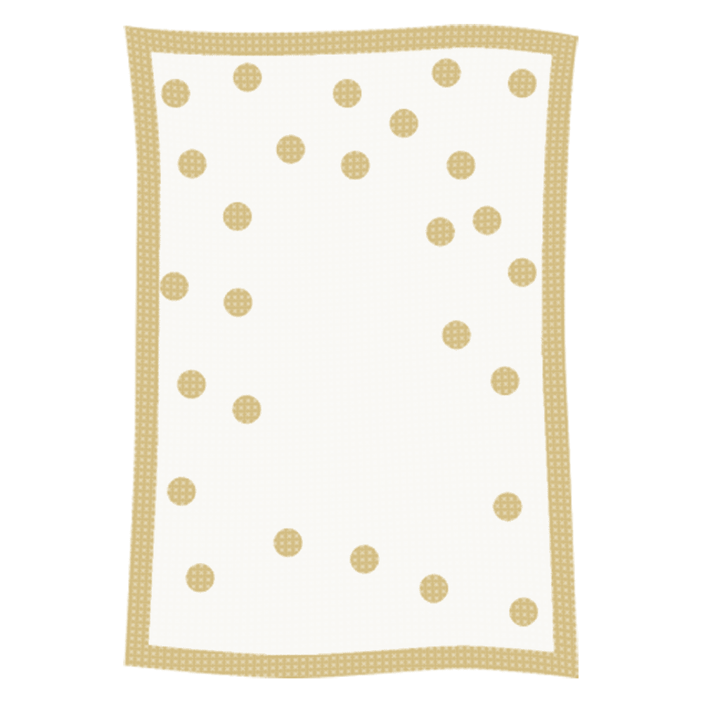 Metallic Polka Dot Initial & Name Blanket - Image 3