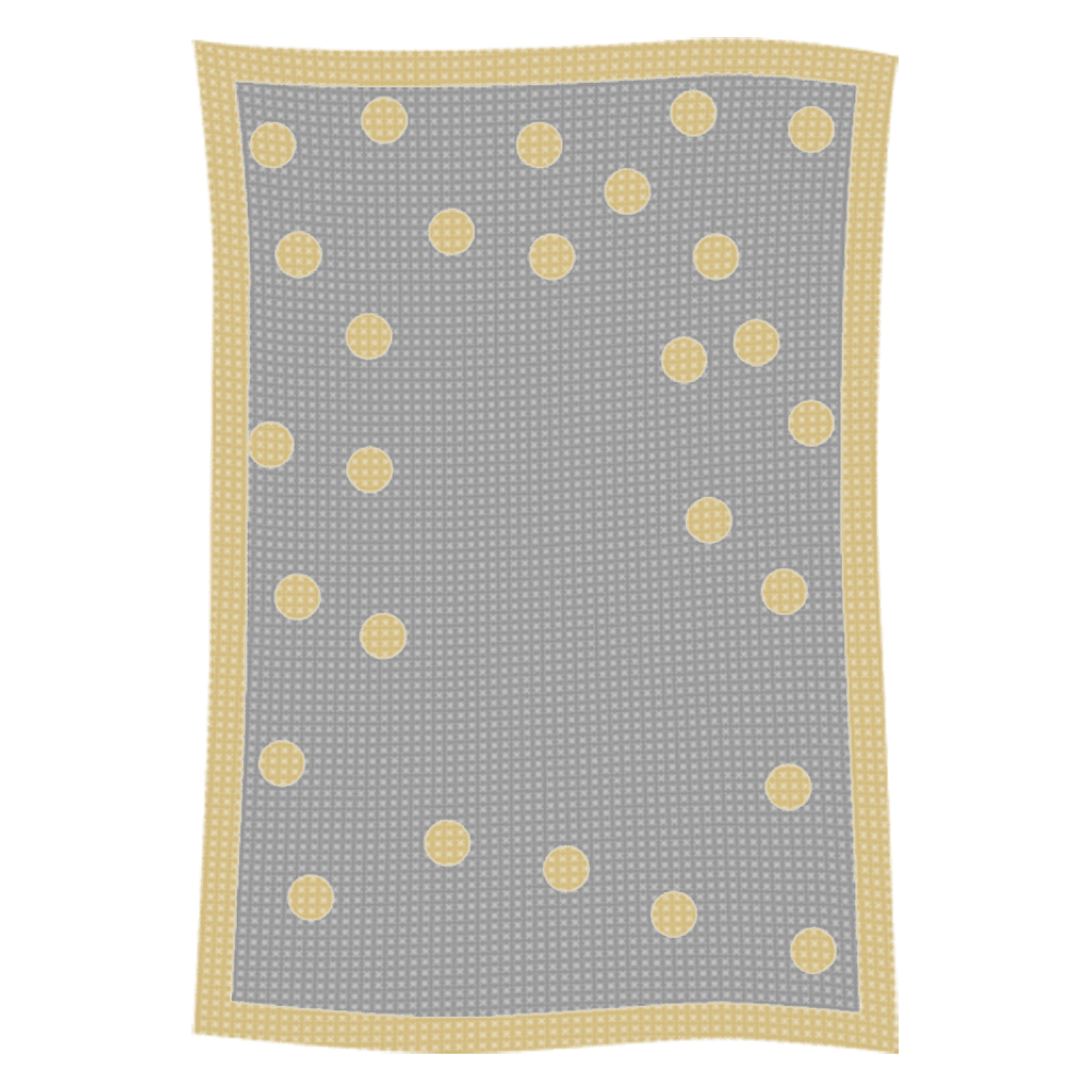 Metallic Polka Dot Initial & Name Blanket - Image 4