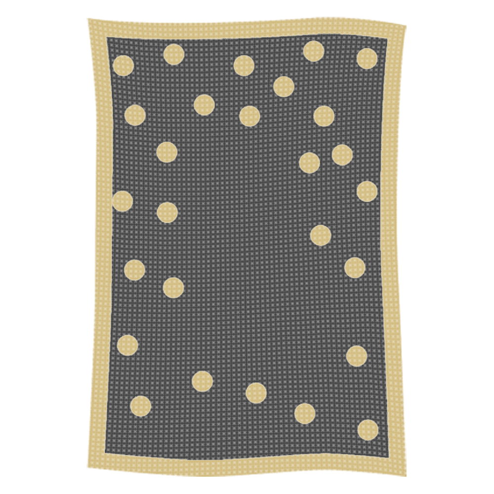Metallic Polka Dot Initial & Name Blanket - Image 5