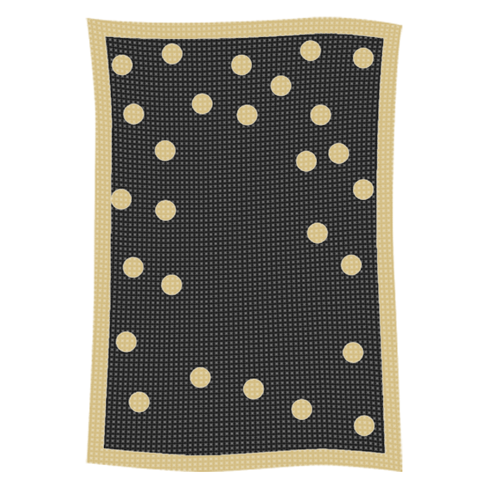 Metallic Polka Dot Initial & Name Blanket - Image 6