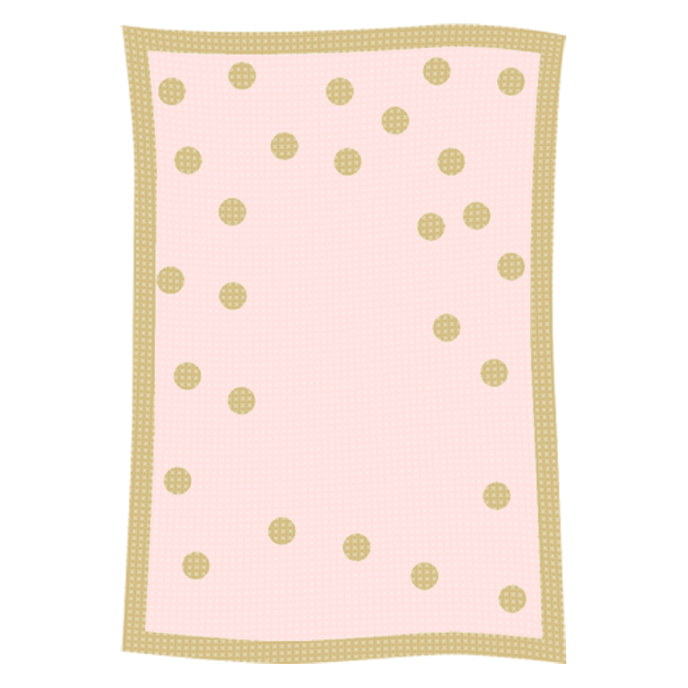 Metallic Polka Dot Initial & Name Blanket - Image 14