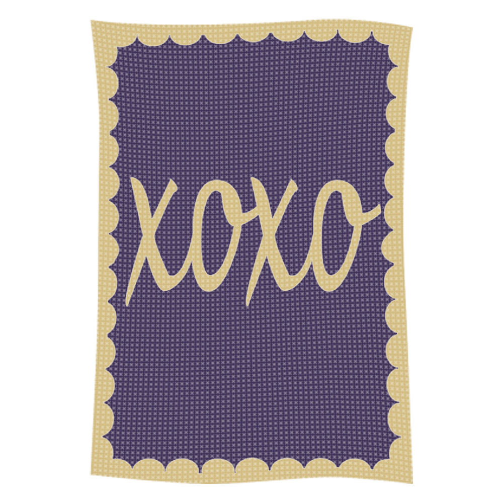 Metallic Hugs & Kisses Name Blanket - Image 39