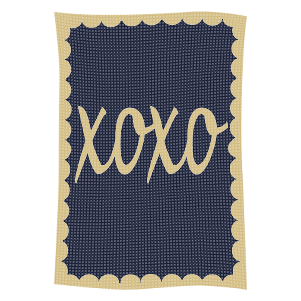 Metallic Hugs & Kisses Name Blanket - Image 38