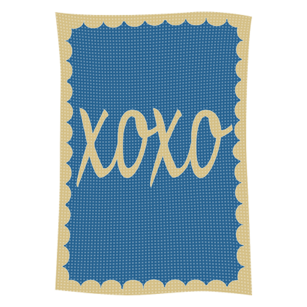 Metallic Hugs & Kisses Name Blanket - Image 33