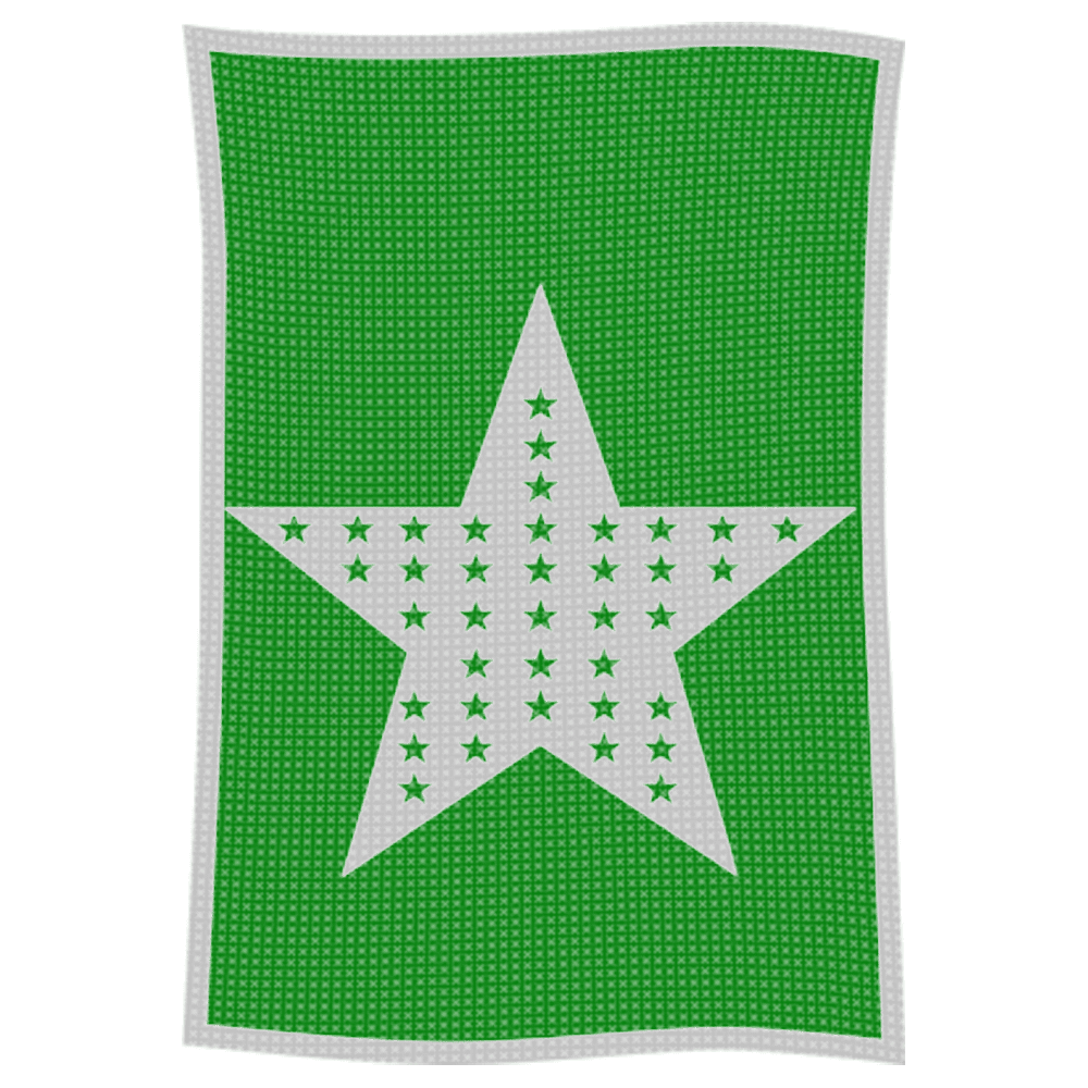Metallic Star on Star Name Blanket - Image 56