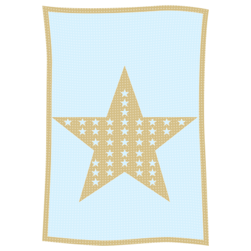 Metallic Star on Star Name Blanket - Image 23