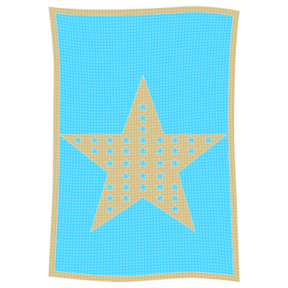 Metallic Star on Star Name Blanket - Image 24