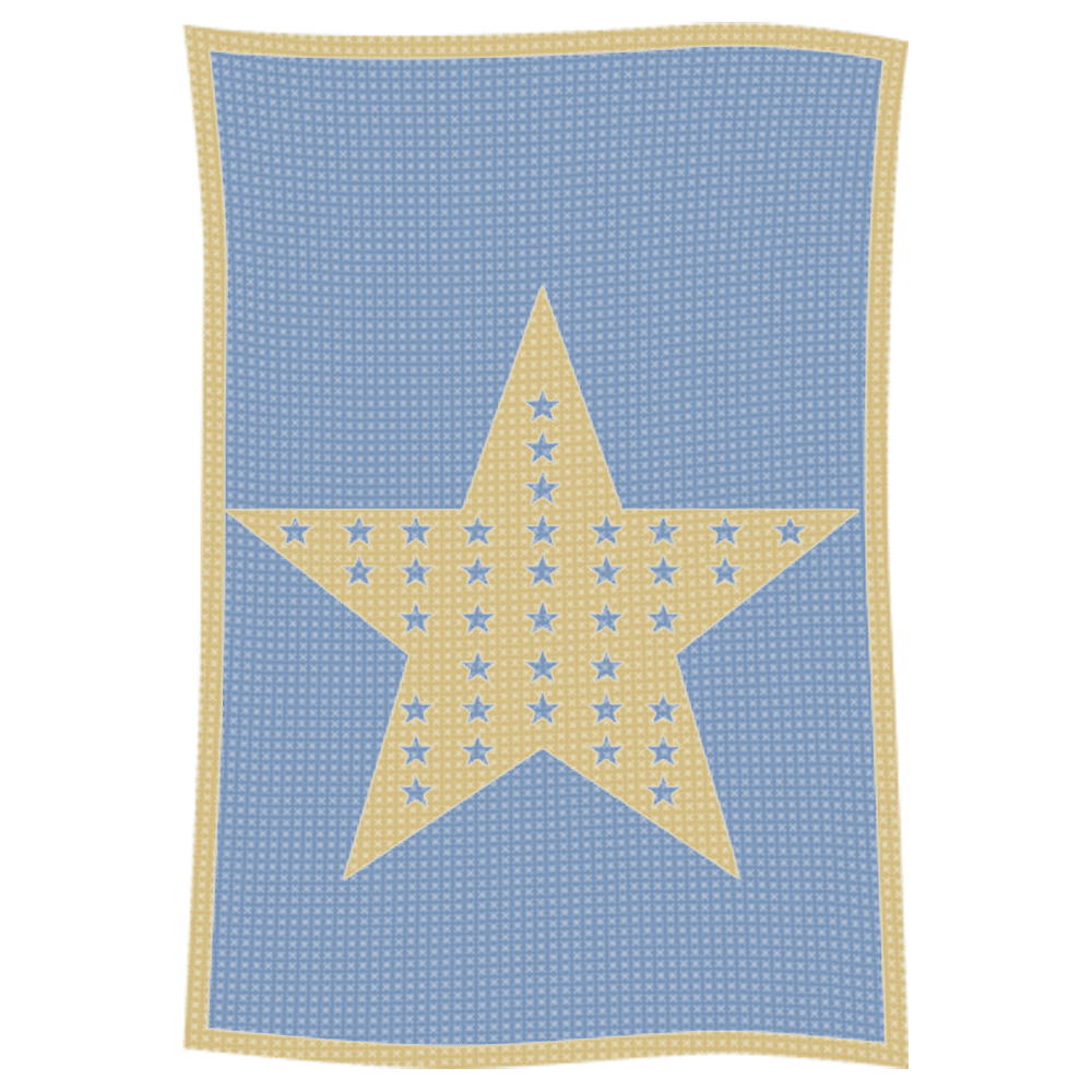 Metallic Star on Star Name Blanket - Image 25