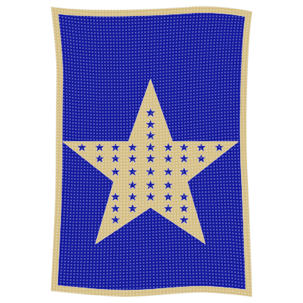 Metallic Star on Star Name Blanket - Image 26