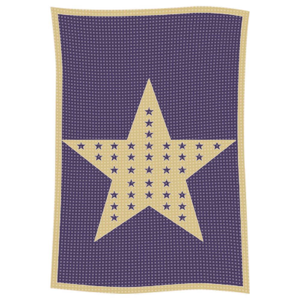 Metallic Star on Star Name Blanket - Image 27
