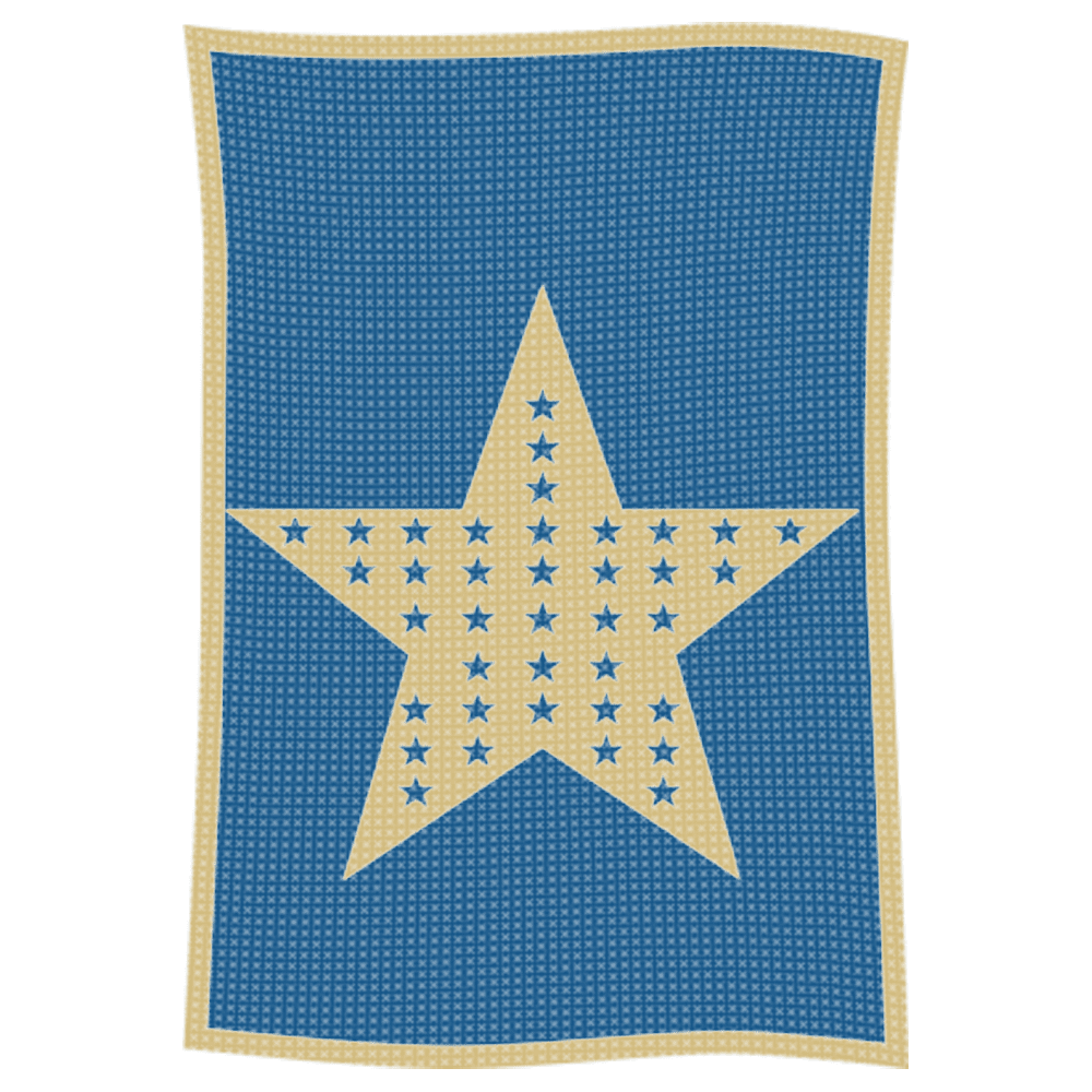 Metallic Star on Star Name Blanket - Image 18