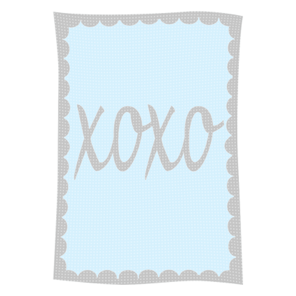 Metallic Hugs & Kisses Name Blanket - Image 15