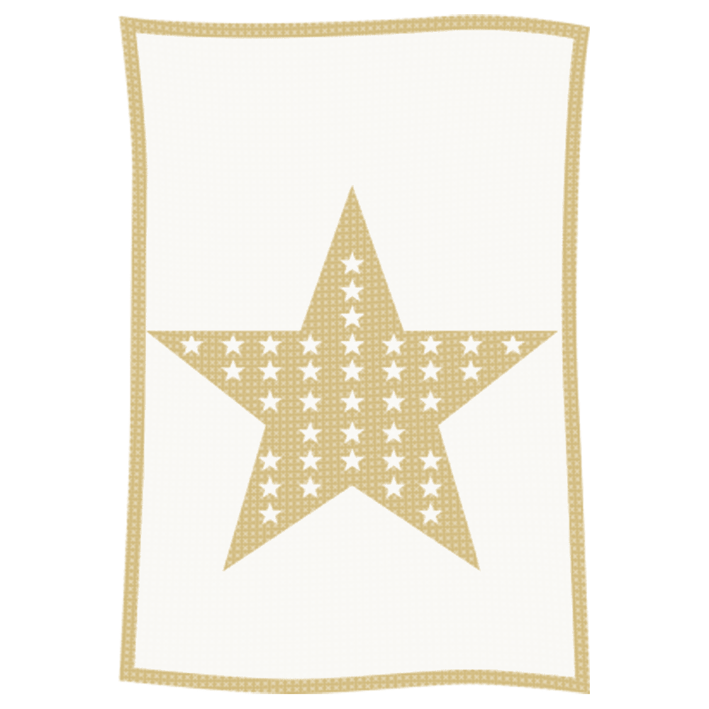 Metallic Star on Star Name Blanket - Image 3