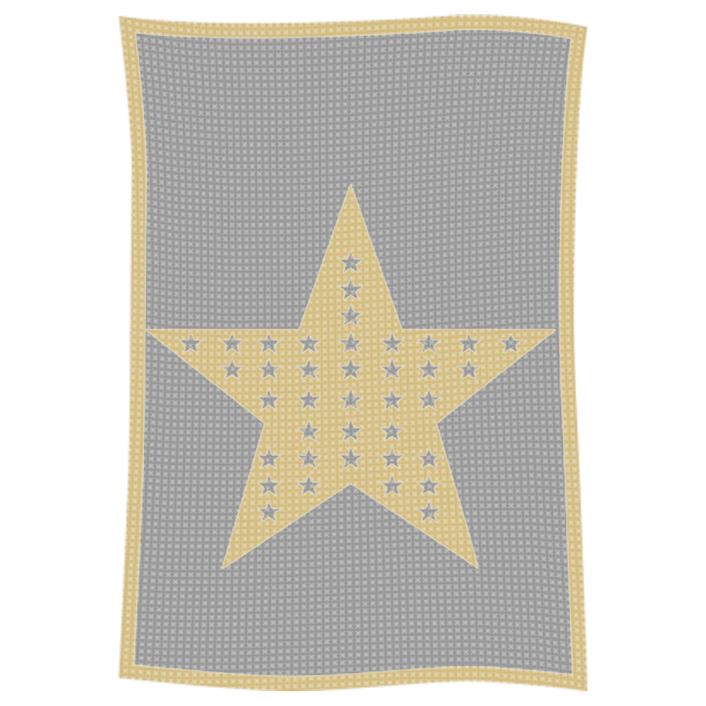 Metallic Star on Star Name Blanket - Image 4