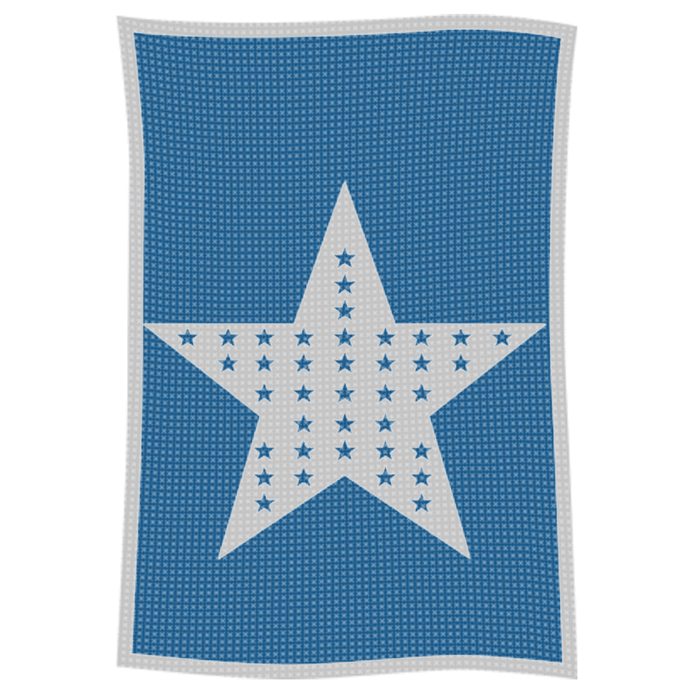 Metallic Star on Star Name Blanket - Image 58