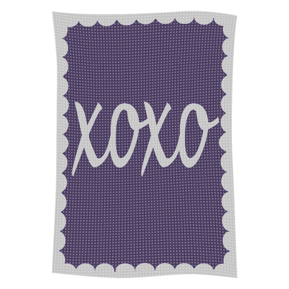 Metallic Hugs & Kisses Name Blanket - Image 11