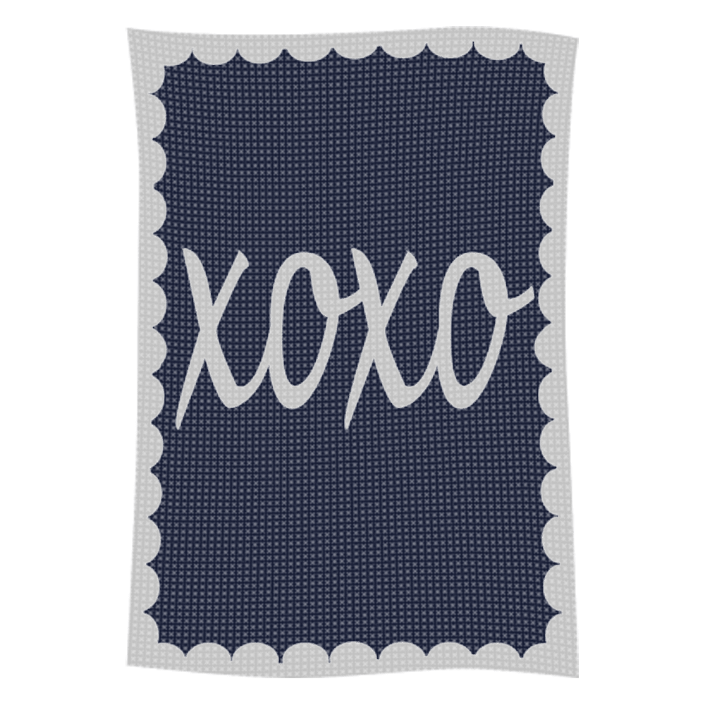 Metallic Hugs & Kisses Name Blanket - Image 10
