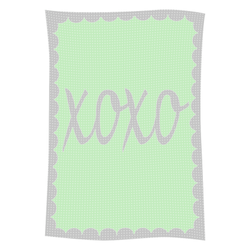 Metallic Hugs & Kisses Name Blanket - Image 9