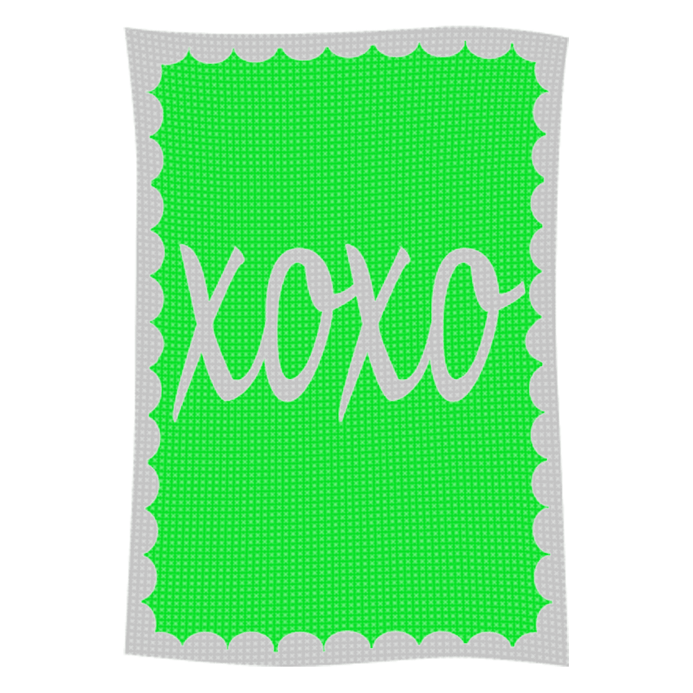 Metallic Hugs & Kisses Name Blanket - Image 8